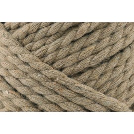 King Cole Macrame King Cotton 200g - 3mm Macrame 100% Recycled Cotton Cord Strangely Beige 5141