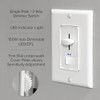 Maxxima Dimmer Electrical Light Switch - Featuring Blue Indicator Light,