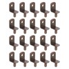 sourcing map 50Pcs Shelf Support Pegs, 5mm L-Shaped Bracket with
