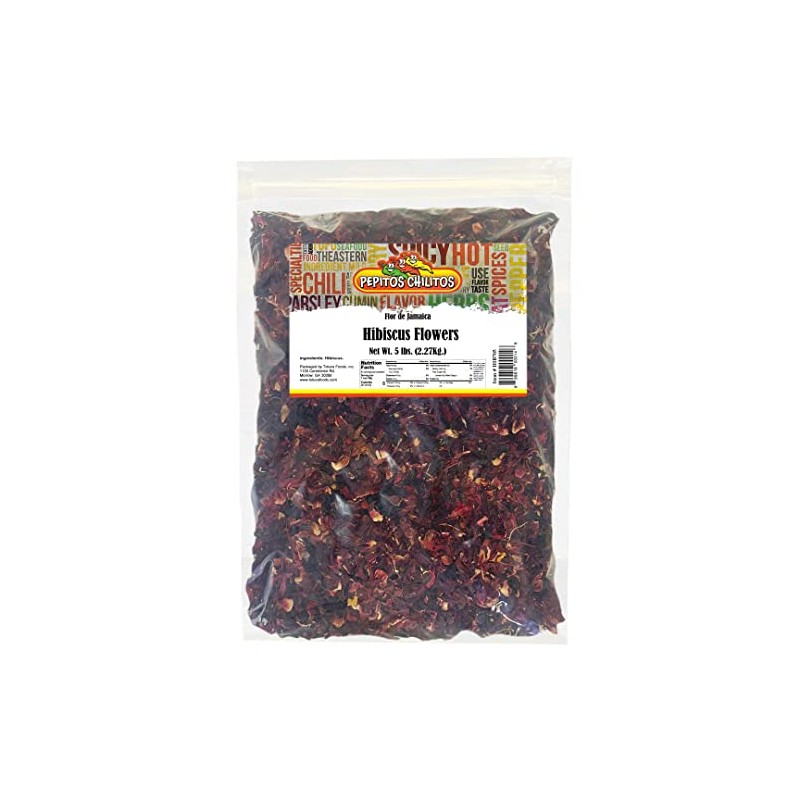 PEPITOS CHILITOS/Hibiscus flowers - Jamaica 5lb