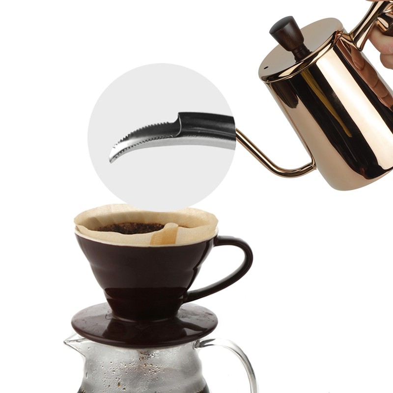 700ml Portable Stainless Steel Coffee Pot Long Gooseneck Spout Pour