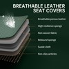 Green Car Seat Covers Full Set Universal 5-Seater Full Coverage
