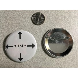 Feminist Peace Sign Anti War 2 1/4" Pinback Button