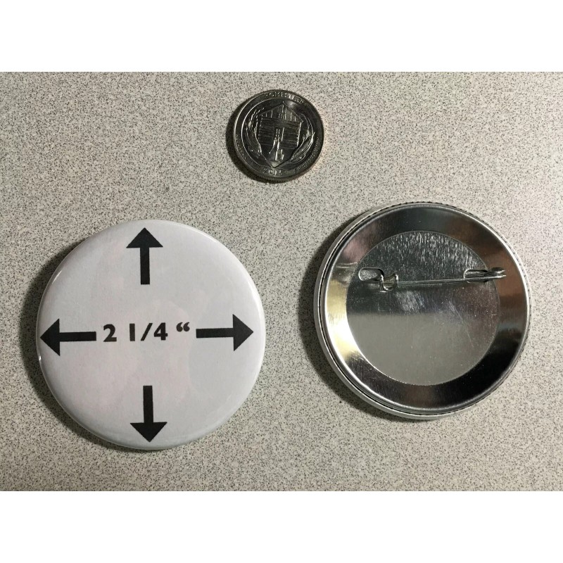 Feminist Peace Sign Anti War 2 1/4" Pinback Button