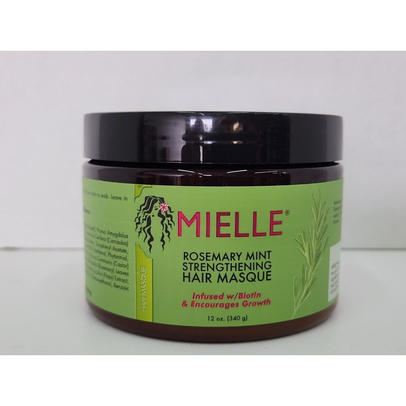 MIELLE Rosemary Mint Strengthening Curly Hair Care Products 4Pcs Bundle