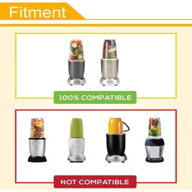 2Pcs Replacement 24OZ Tall Cup For Nutribullet 600w & Nutribullet Pro 900w Blender