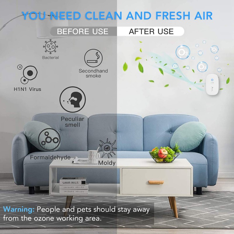 AMORCASA Ozone & Anion Air Purifier 2 in 1 Plug