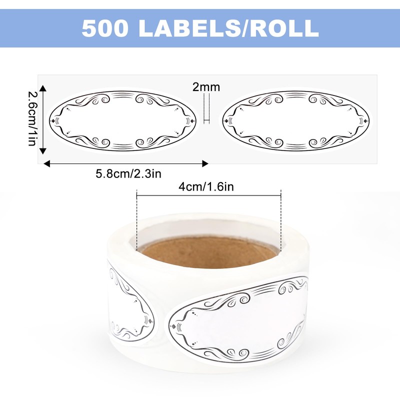 150 Pcs Multi-Purpose Canning Labels for Mason Jars,2.3 x 1