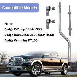 Throttle Linkage Rod Kit Fit for Dodge Joints Dodge P-Pump 1994-1998,for Dodge Ram 2500 1994-1998,for Dodge Ram 3500 1994-1998,for Dodge Cummins P7100,Throttle Linkage Kit Replace 3932317 5011849AB
