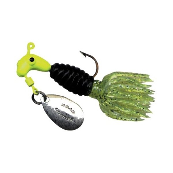 Road Runner 1802-030 Crappie Thunder, 1/16-Ounce, Cht/Blk/Cht Strip