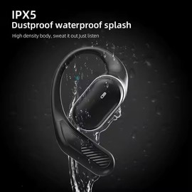 Open Ear Wireless Headphones: T6 Bluetooth Earbuds with Ear Hooks and Environment Awareness, mic, and Hi-Fi Sound - 60H Playback LED Power Display - Compatible with Apple, Android, and More