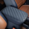 JOYTUTUS Leather Armrest Cover for Ford Maverick 2022-2025 Dark Blue