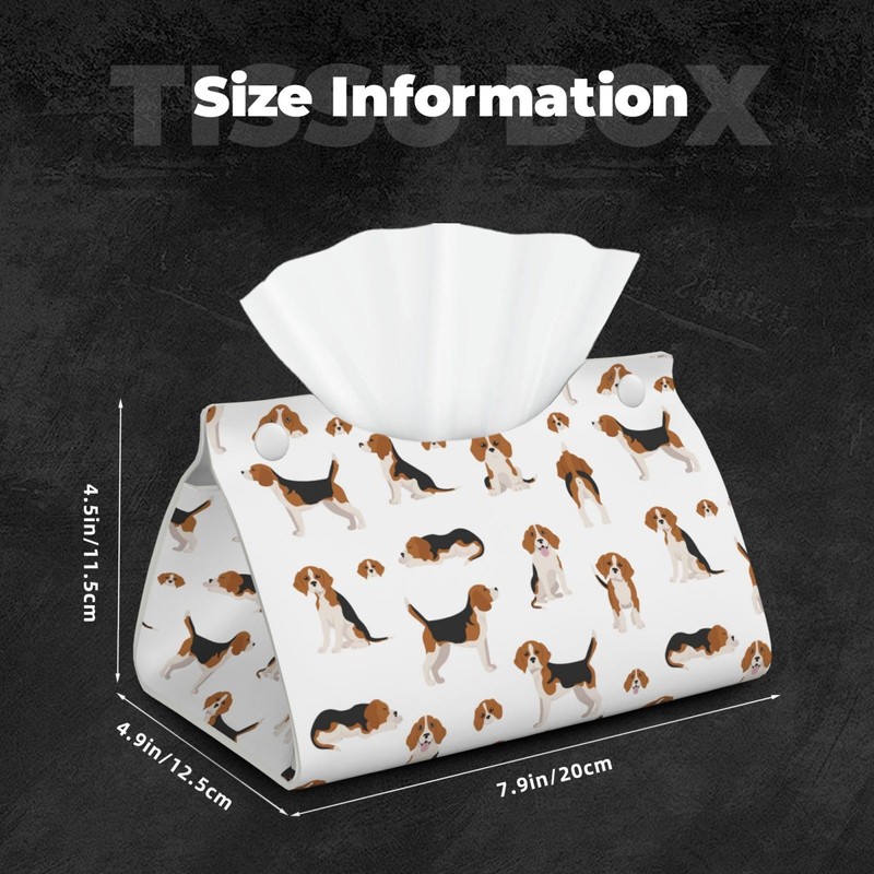 Tissue Case, Beagle, Dog, Cute, Dog Pattern, Tissue Box, Stylish,