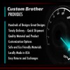 Custom Brother - CIAO Bella Italian Flag Metal Car SUV