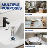 RegBogen Pop Up Bathroom Sink Stopper, Stainless Steel Sink Drain