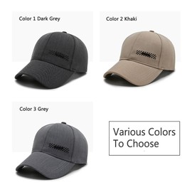 Men's Baseball Cap Adjustable Low Profile Dad Hat Vintage Trendy Trucker Hats for Mens (US, Alpha, One Size, Grey)