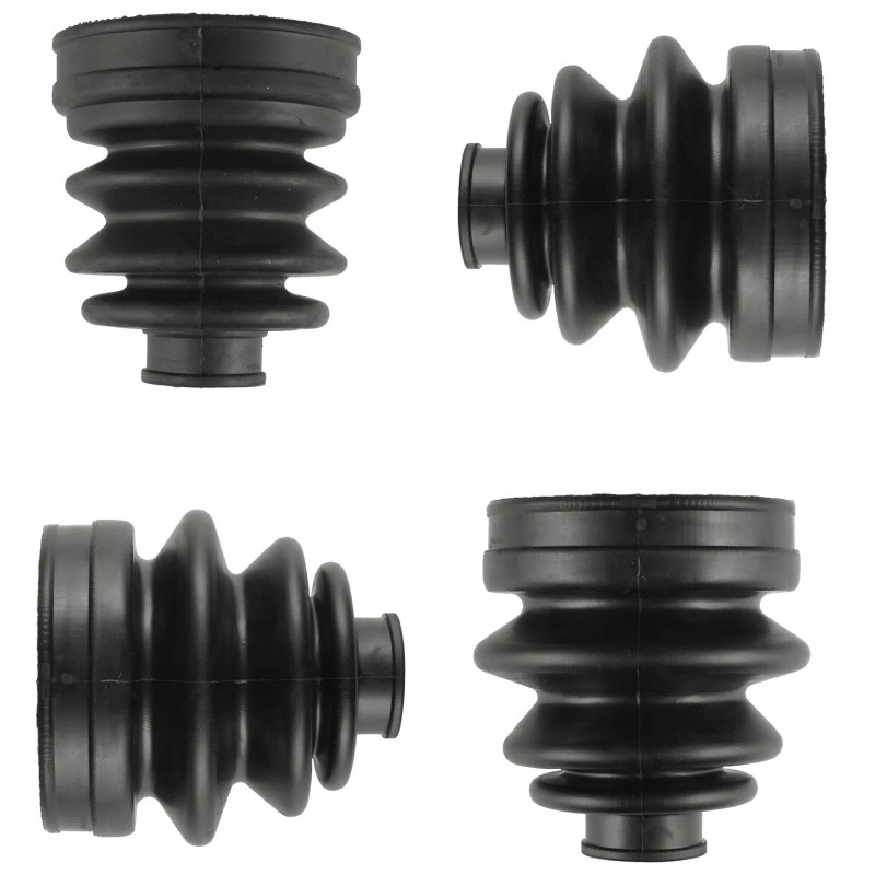 Caltric 2 Rear Axle Inner Outer CV Boot Kit for