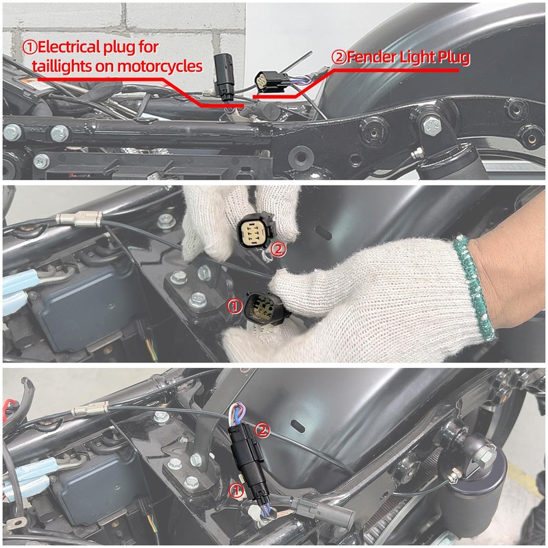 TCMT LED Rear Fender Fascia Fits For Harley Touring Road