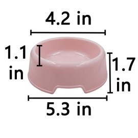 Dog Bowls Cat Bowls (Pink+Blue+Purple+Orange, Small)