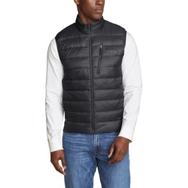 Eddie Bauer Men's Down Puffer Vest (US, Alpha, Large, Regular, Regular, Gray)