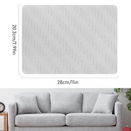 EMORBALS 2Pcs 8 * 11Inch Couch Patches Repair Fabric, Self-Adhesive Couch Repair Patch with Strong Glue, Repair Patch for Sofa, Tote Bags, Car Seats, Furniture,Etc(White)