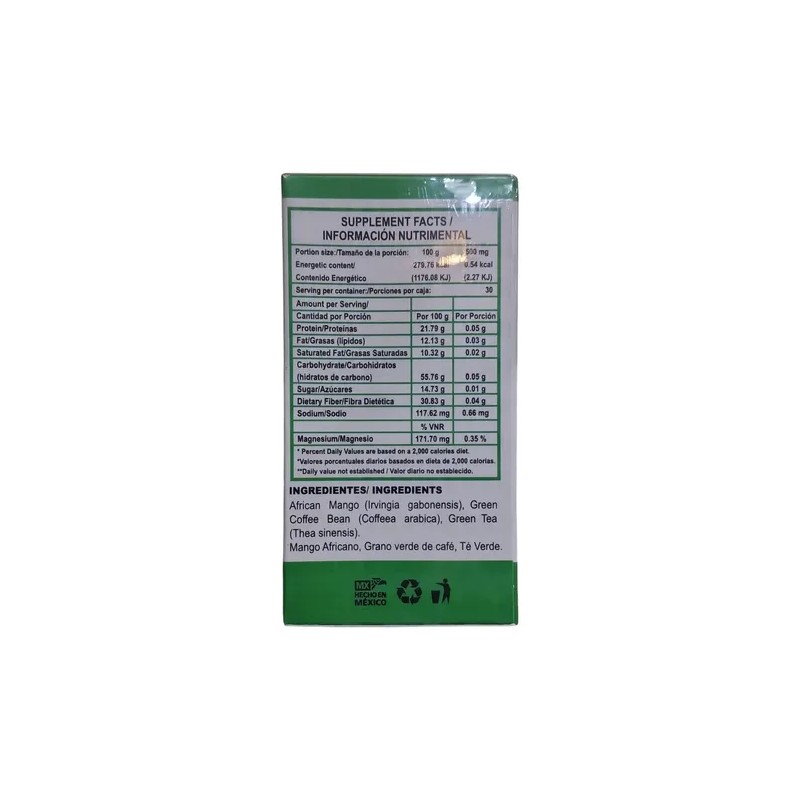 Ultradvance Kitkill Suplemento Nutricional Mango Africano 30 Cápsulas