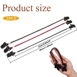 KALIONE 3 Stück Hat Retainer Clip 28cm Verstellbare Hutband Clips Cap Retainer Clip Anti-Verlust Hutclip für Angeln, Reisen, Wandern, Camping, Bootfahren