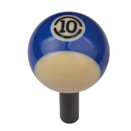 Mavota Pool Ball Rod Shifter Gear Knob Blue 10X Gear Shift Knob Billiard Ball Rod Stick Shift Handle Fit Most Automatic Manual Car Tuck Transmission Vehicle, W02B10, Blue 10X