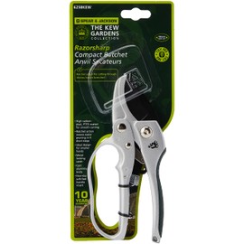 Spear & Jackson 6258KEW Kew Gardens Compact Ratchet Anvil Secateurs - Silver