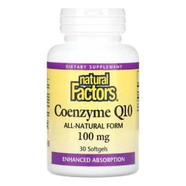 Coenzima Q10 100mg, Natural Factors 30 Caps