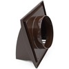 H&C VENT Brown Exhaust Hood Vent 190 mm with 125