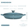Flavehc Braiser Enameled Cast Iron Braiser 2.25 qt Braiser Pan