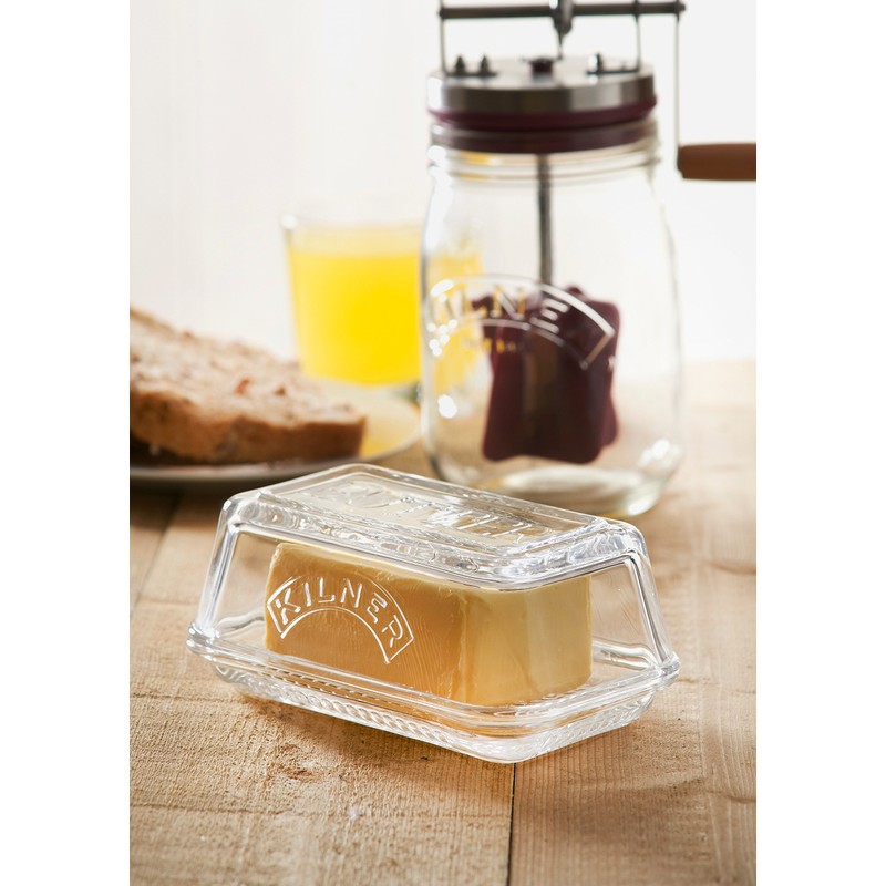 KILNER(キルナー) バターディッシュ クリア 幅17×奥行10.5×高さ7.5cm 0025350