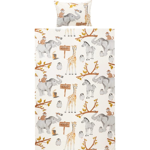 Erwin Müller Children's Bed Linen Zoo Animals Renforcé – Temperature