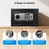 MUNBYN Smart Biometric Fingerprint Safe, 3-Way Access Lock Box with