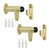 HOMOTEK 2 Pack Heavy Duty Door Stopper with Manual Hook,Door