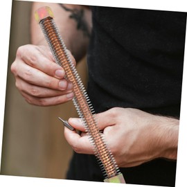 Outanaya Compressor Line Hose Stainless Steel Replacement Parts 3/4 Exhaust Pipe for Garage Industrial Use