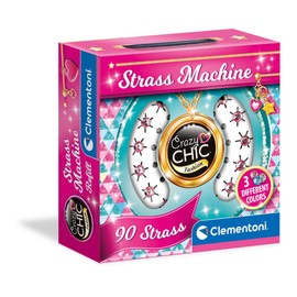 Clementoni Clementoni-18728-Crazy Chic Refill Rhinestone Refill Machine Gemstones (3 Colours), Sparkling Gemstones, Rhinestones, DIY Stickers, Girls 7 Years, Multicoloured, Medium