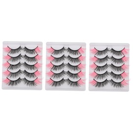 FOMIYES 3sets False Eye Lashes Kit Lash Extension Box for Intense Volume Gentle on Eyes 5pairs*3