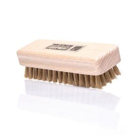 WORK STUFF Practical Leather Brush - Ergonomic Stiff Bristle Cleaning Brush