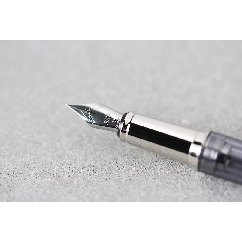 SKB Fountain Pen Fine-Point EF Smoke Silver RS705 SLV