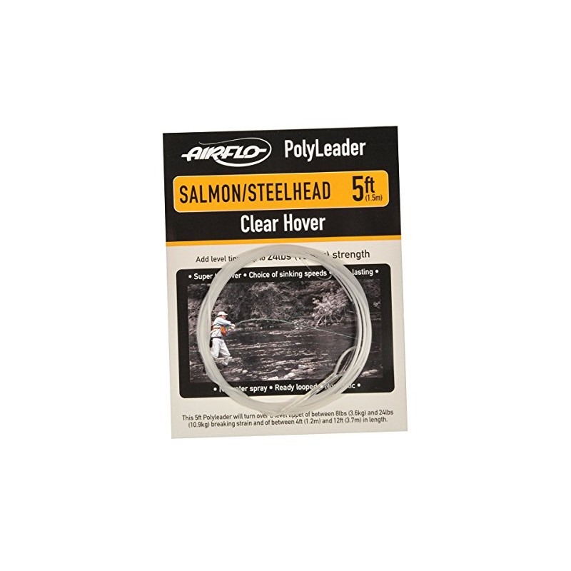 Airflo Salmon and Steelhead NEW Fishing Polyleaders 5' Clear Intermediate
