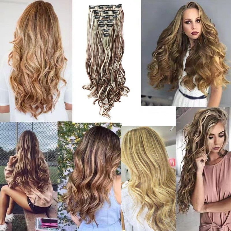 TTPSRY Extensions Clip in Extensions für Damen Ponytail Extension 56cm