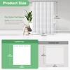 Dynamene Extra Long Shower Curtain and Liner Set - 84