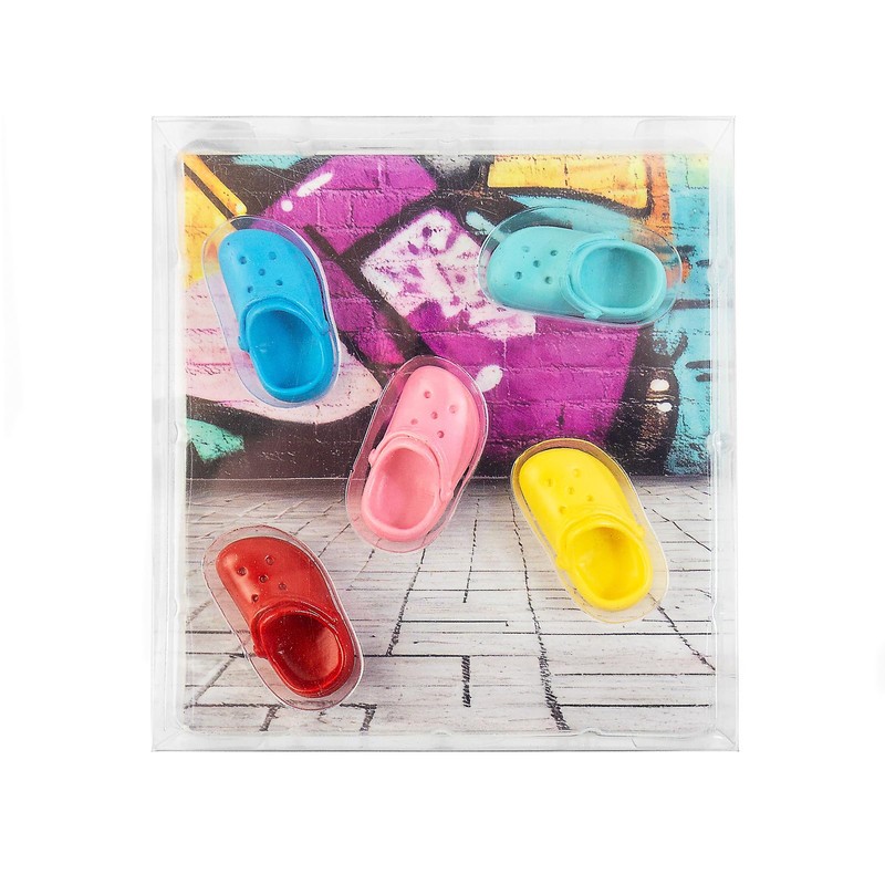 Kraftheld | 2x5er Set Deko-Magnete Shoe | Schuh-Magnete bunt, dekorativ,