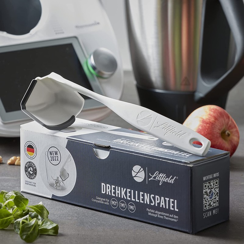 Littfield Thermomix Turning Trowel Spatula & Roller Slide Accessory Set