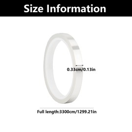 WQEDVN 4 Piece Heat Resistant Tape, Sublimation Tape, Heat Tape Sublimation, Heat Transfer Tape, for Electronics, Printing, Circuit Board, Vinyl(Transparent)