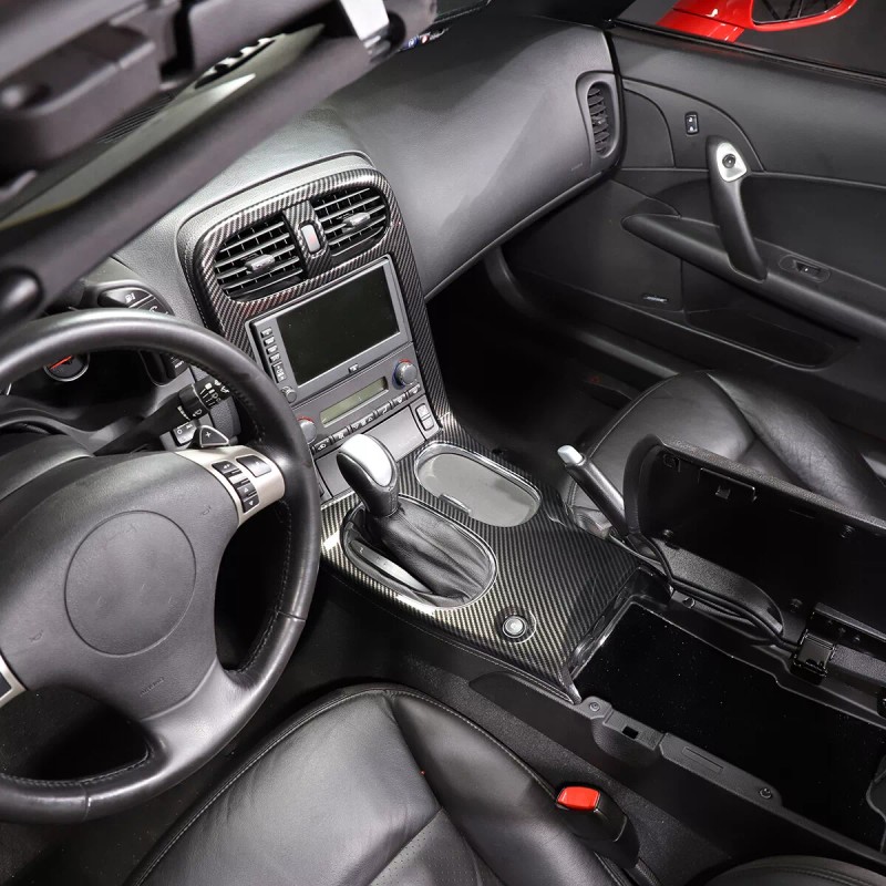 Unbranded ABS Carbon Fiber Interior Center Console Trim Cover For