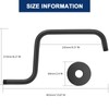 NearMoon S Shape Shower Extension Arm with Flange, Stainless Steel
