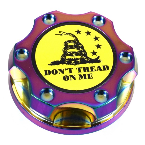 Unbranded V2 Neo Chrome Billet Oil Filler Cap Don't Tread